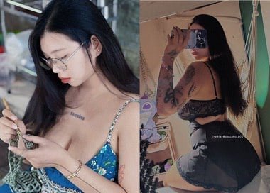 สาวสวยชอบที่จะร้อนและจูบ