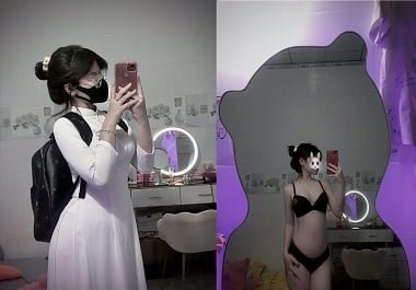FUCK THU HIEN กระโปรงสั้นขนาดใหญ่