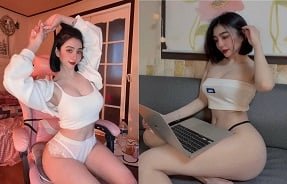 เหงียนของฉันเหวี่ยงบนเตียง