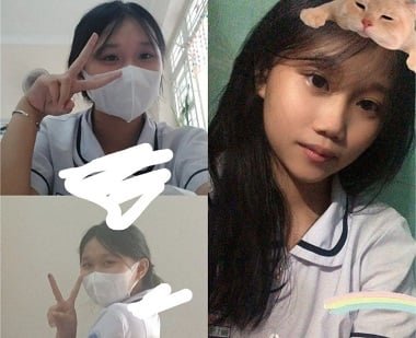 สาวเวียดนามค้นพบความสุขกับผีเสื้อธรรมชาติ