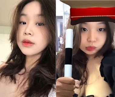 นักเรียนหญิงชอบนอนลง